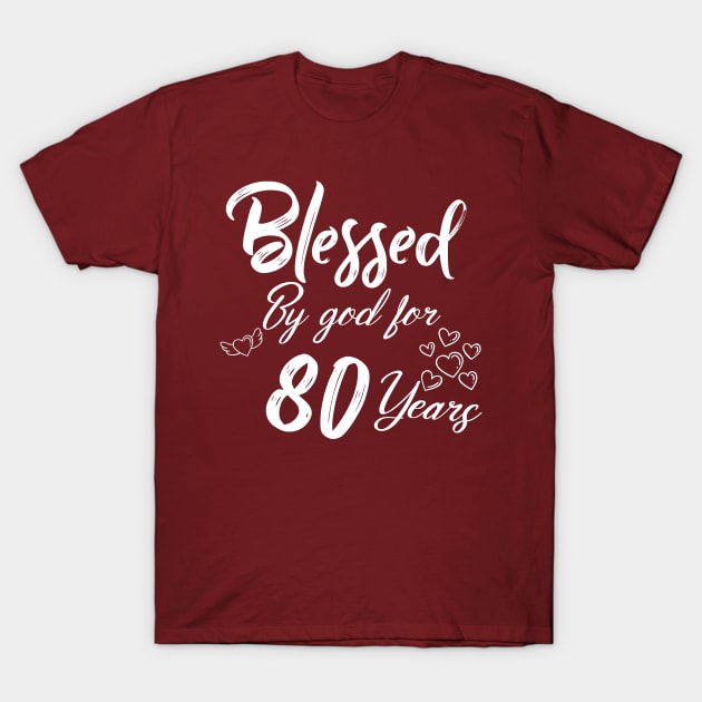 80th birthday T-Shirt by Design stars 5